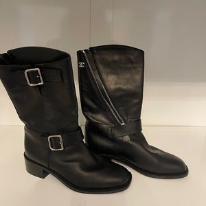 Chanel Moto boots